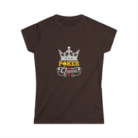 Load image into Gallery viewer, Poker Queen - Themed Women's Softstyle Tee - Casual &amp; Fun