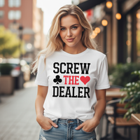 Load image into Gallery viewer, Screw The Dealer - Heavyweight Unisex Crewneck T-shirt |